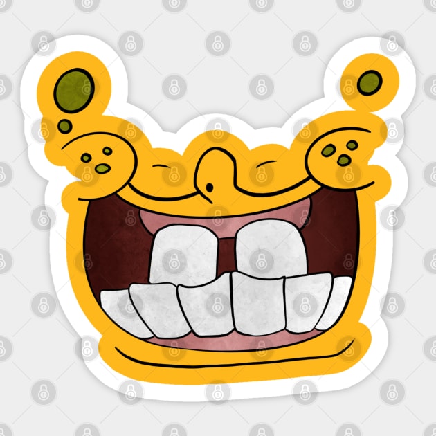 Sponge smile Sticker by MiniMao design